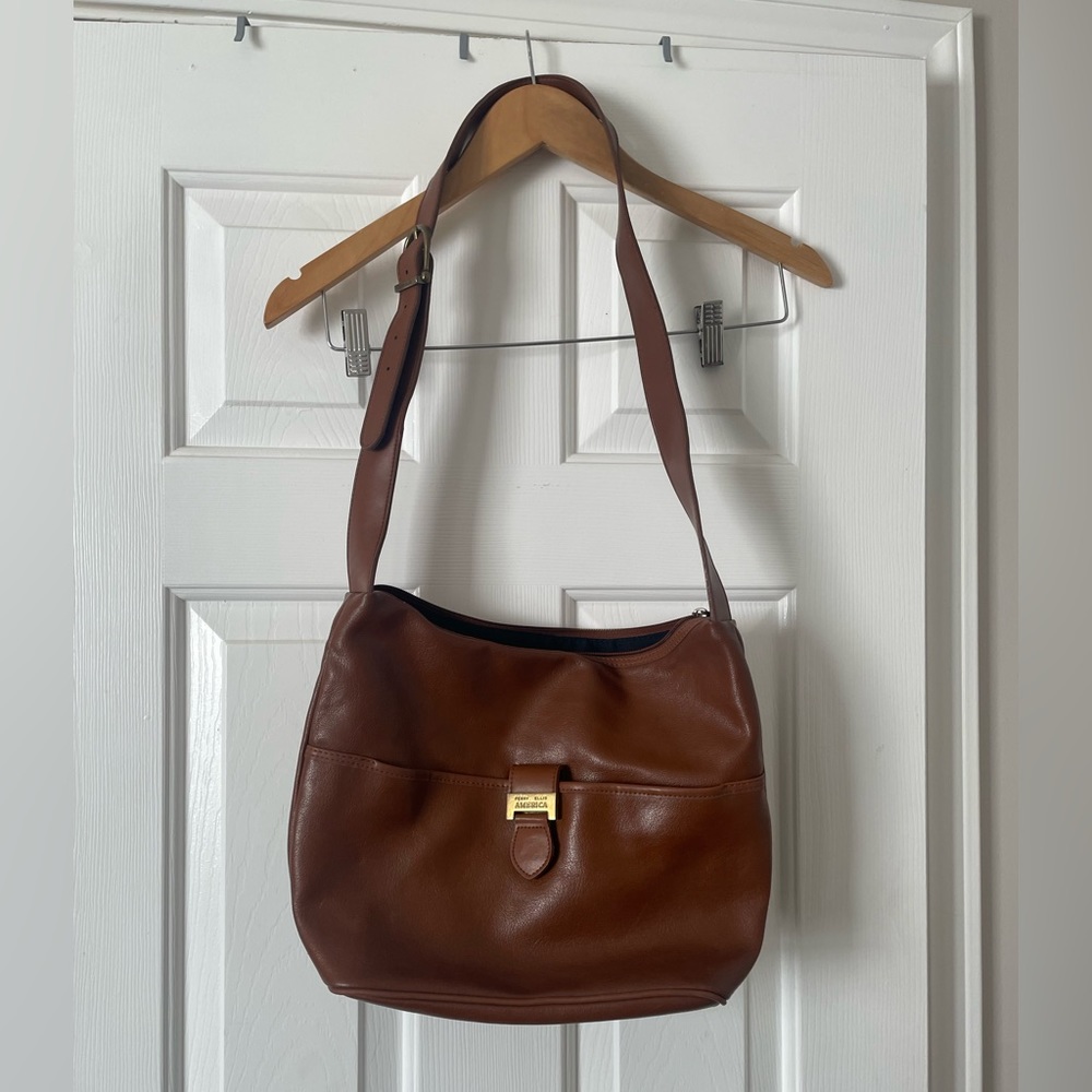 Perry Ellis America Brown Shoulder Bag
